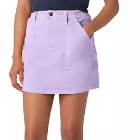 NWT Dickies High Waisted Carpenter Skirt  Lilac - Picture 1 of 10